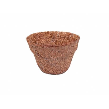 CAPACHO DE COCO CON SOPORTE Y GANCHO  (10 cm)