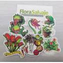 STICKERS PLANTAS CARNIVORAS x 6 UNIDADES