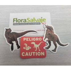 STICKERS DINOSAURIOS x 3 UNIDADES
